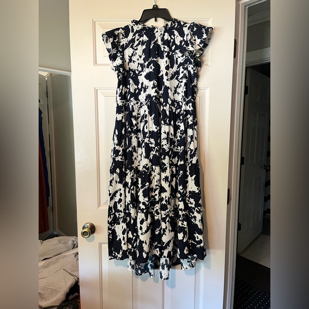 Pinch Black and White Midi Dress